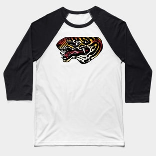 Tiger Head #0 Baseball T-Shirt